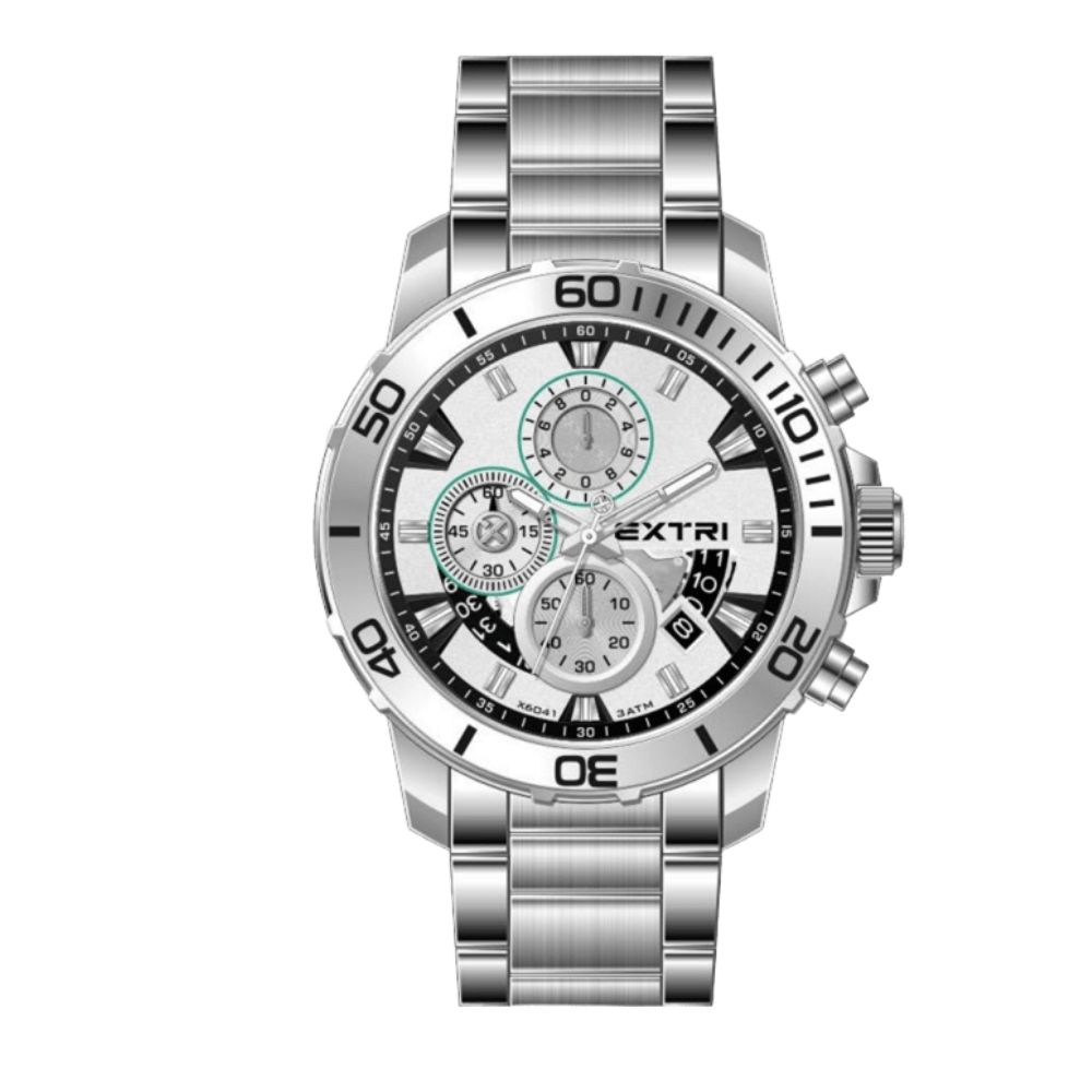 Relógio Masculino Extri Prata - X6041